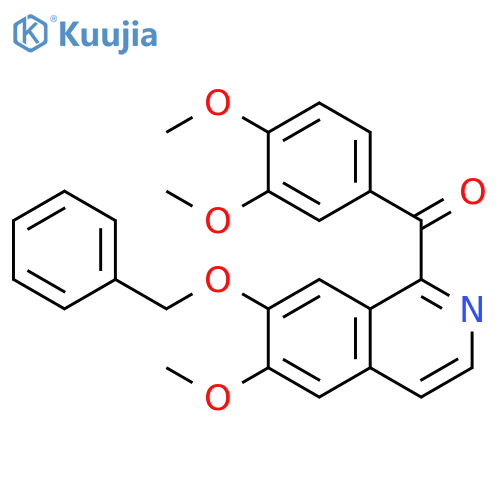 Methanone,(3,4-dimethoxyphenyl)[6-methoxy-7-(phenylmethoxy)-1-isoquinolinyl]- structure