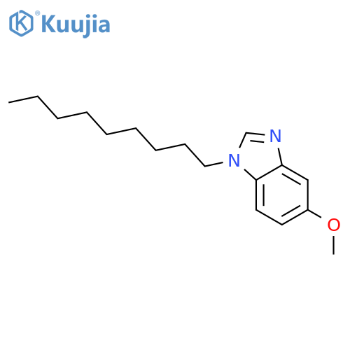 1H-Benzimidazole, 5-methoxy-1-nonyl- structure
