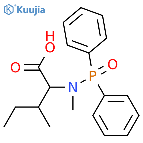 L-Isoleucine, N-(diphenylphosphinyl)-N-methyl- structure