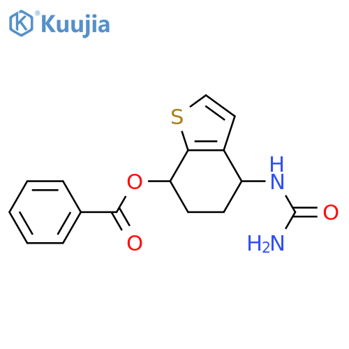 Urea, [7-(benzoyloxy)-4,5,6,7-tetrahydrobenzo[b]thien-4-yl]- structure
