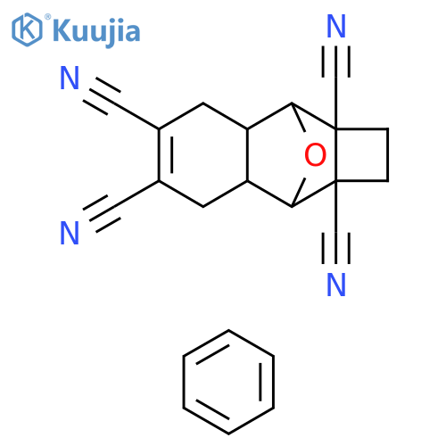 3,8-Epoxycyclobuta[b]naphthalene-2a,5,6,8a-tetracarbonitrile, 1,2,3,3a,4,7,7a,8-octahydro-, compd. with benzene (2:1) structure