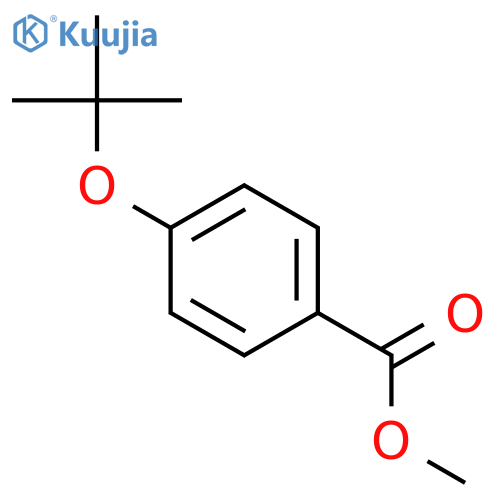Benzoic acid, 4-(1,1-dimethylethoxy)-, methyl ester structure