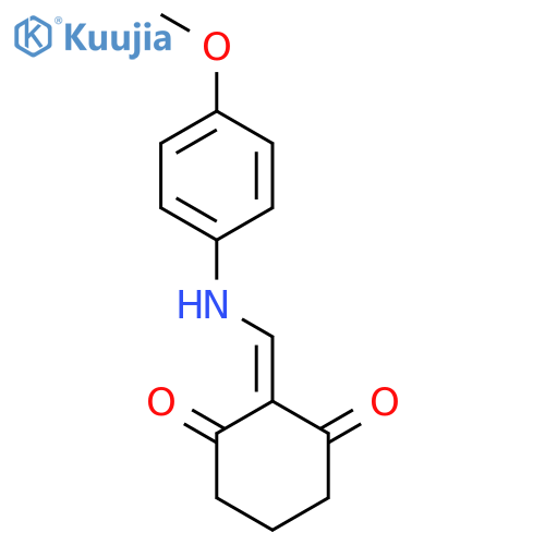 1,3-Cyclohexanedione, 2-[[(4-methoxyphenyl)amino]methylene]- structure