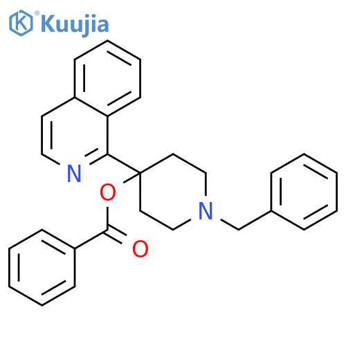 4-Piperidinol,4-(1-isoquinolinyl)-1-(phenylmethyl)-, 4-benzoate structure