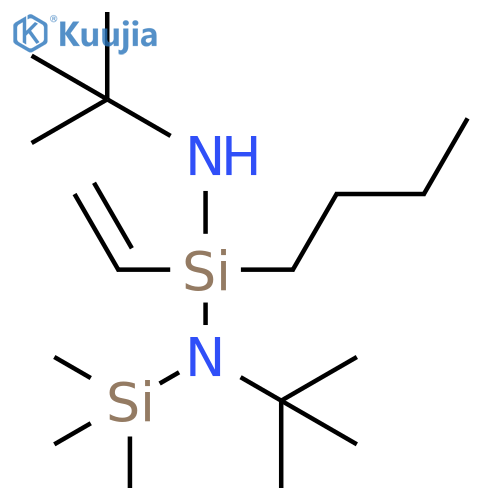 Silanediamine,1-butyl-N,N'-bis(1,1-dimethylethyl)-1-ethenyl-N-(trimethylsilyl)- structure