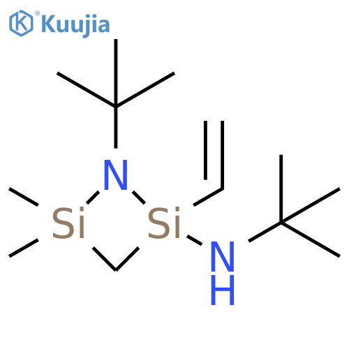 1-Aza-2,4-disilacyclobutan-2-amine, N,1-bis(1,1-dimethylethyl)-2-ethenyl-4,4-dimethyl- structure