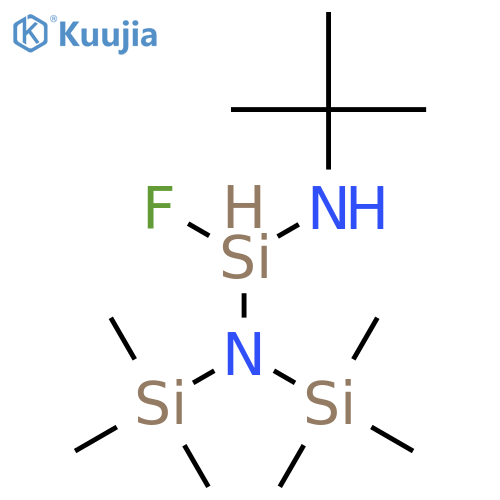 Silanediamine, N'-(1,1-dimethylethyl)-1-fluoro-N,N-bis(trimethylsilyl)- structure