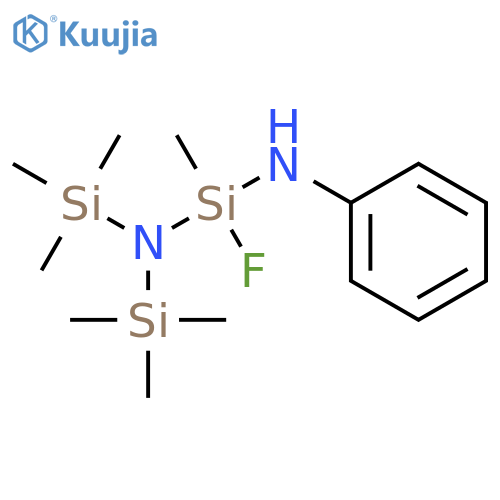 Silanediamine, 1-fluoro-1-methyl-N'-phenyl-N,N-bis(trimethylsilyl)- structure