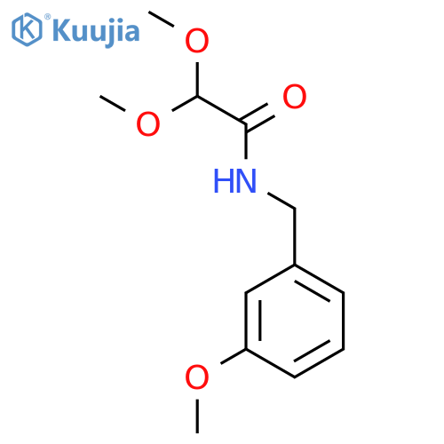 Acetamide, 2,2-dimethoxy-N-[(3-methoxyphenyl)methyl]- structure