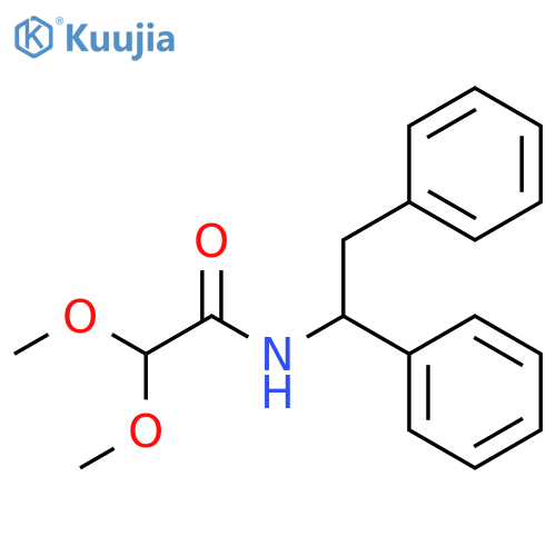 Acetamide, N-(1,2-diphenylethyl)-2,2-dimethoxy- structure
