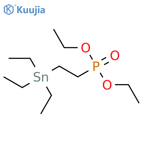 Phosphonic acid, [2-(triethylstannyl)ethyl]-, diethyl ester structure