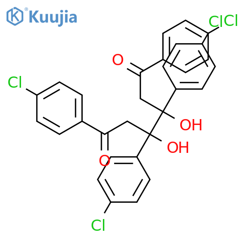 1,6-HEXANEDIONE, 1,3,4,6-TETRAKIS(4-CHLOROPHENYL)-3,4-DIHYDROXY- structure