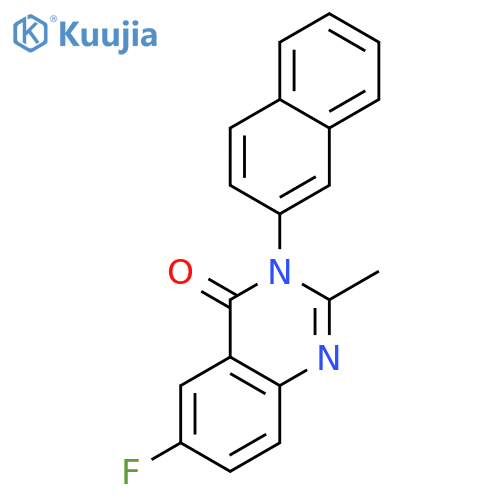 4(3H)-Quinazolinone, 6-fluoro-2-methyl-3-(2-naphthalenyl)- structure