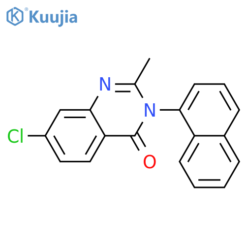 4(3H)-Quinazolinone, 7-chloro-2-methyl-3-(1-naphthalenyl)- structure