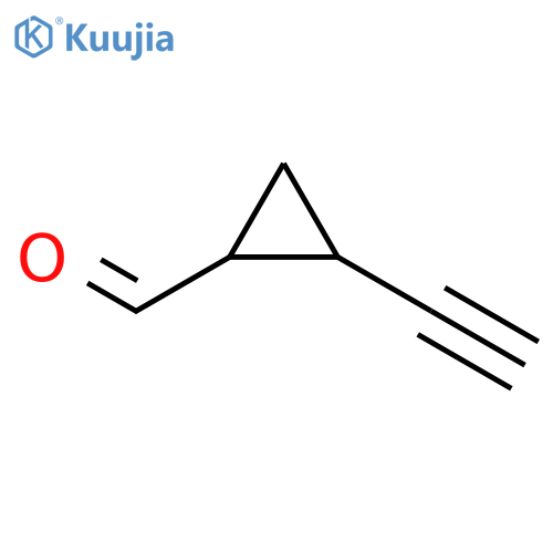 Cyclopropanecarboxaldehyde, 2-ethynyl-, trans- structure