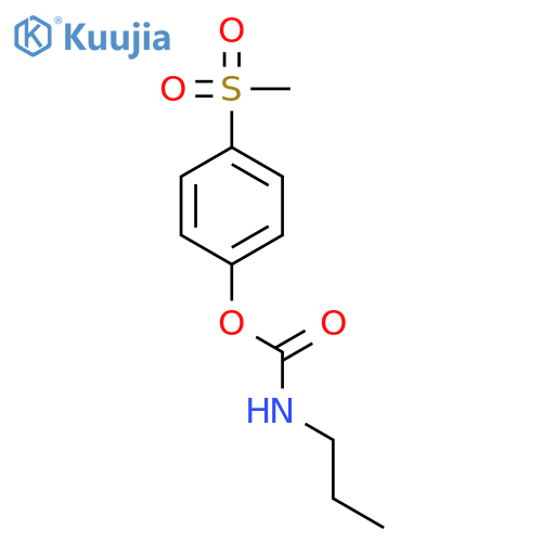 Carbamic acid, propyl-, 4-(methylsulfonyl)phenyl ester structure