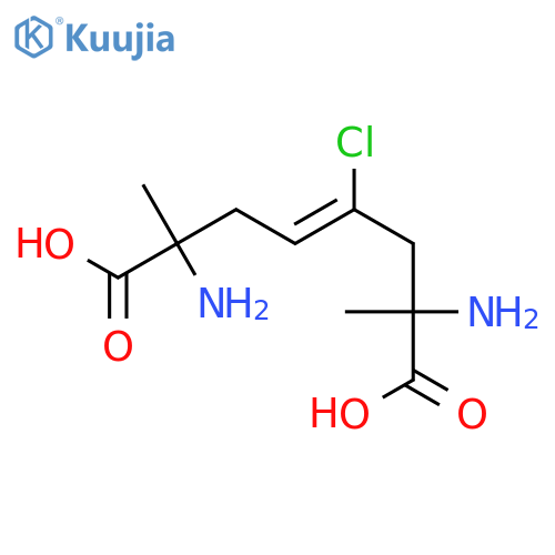 4-Octenedioic acid, 2,7-diamino-4-chloro-2,7-dimethyl- structure
