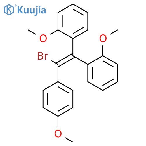 Benzene, 1,1'-[bromo(4-methoxyphenyl)ethenylidene]bis[2-methoxy- structure