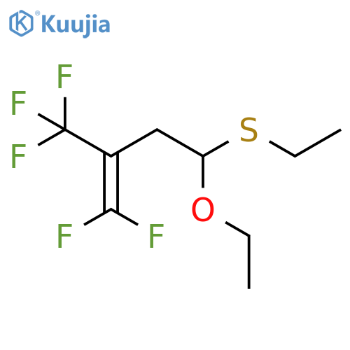 1-Butene, 4-ethoxy-4-(ethylthio)-1,1-difluoro-2-(trifluoromethyl)- structure