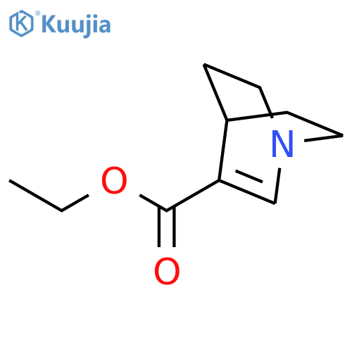 1-Azabicyclo[2.2.2]oct-2-ene-3-carboxylic acid, ethyl ester structure