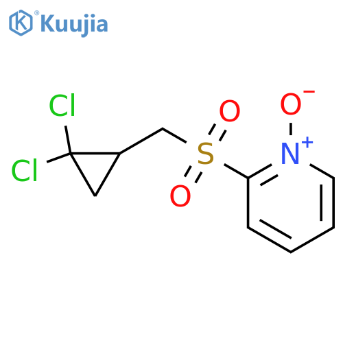 Pyridine, 2-[[(2,2-dichlorocyclopropyl)methyl]sulfonyl]-, 1-oxide structure