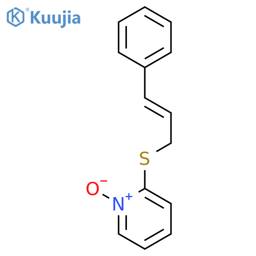 Pyridine, 2-[(3-phenyl-2-propenyl)thio]-, 1-oxide structure