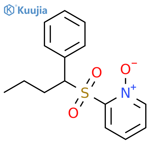 Pyridine, 2-[(1-phenylbutyl)sulfonyl]-, 1-oxide structure