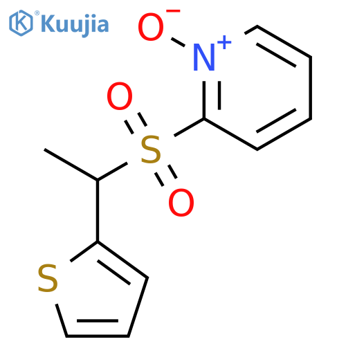 Pyridine, 2-[[1-(2-thienyl)ethyl]sulfonyl]-, 1-oxide structure