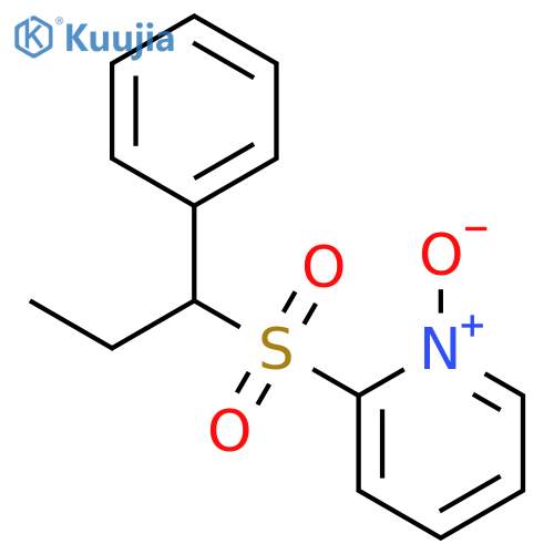 Pyridine, 2-[(1-phenylpropyl)sulfonyl]-, 1-oxide structure