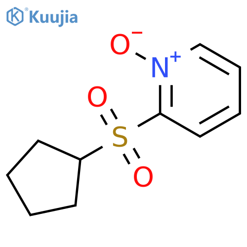 Pyridine, 2-(cyclopentylsulfonyl)-, 1-oxide structure