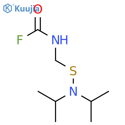 Carbamic fluoride, [[bis(1-methylethyl)amino]thio]methyl- structure
