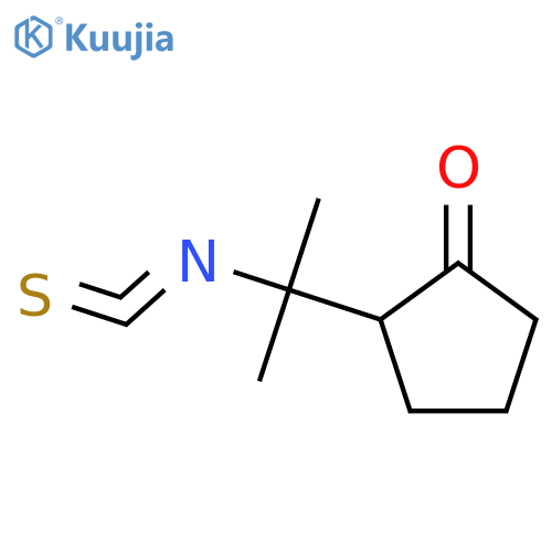 Cyclopentanone, 2-(1-isothiocyanato-1-methylethyl)- structure