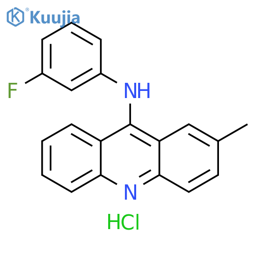9-Acridinamine, N-(3-fluorophenyl)-2-methyl-, hydrochloride (1:1) structure