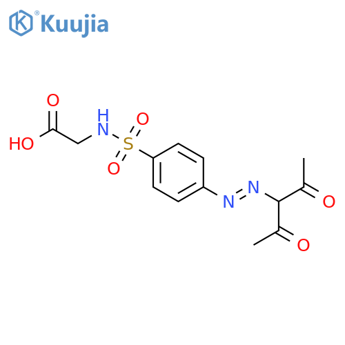 Glycine, N-[[4-[(1-acetyl-2-oxopropyl)azo]phenyl]sulfonyl]- structure