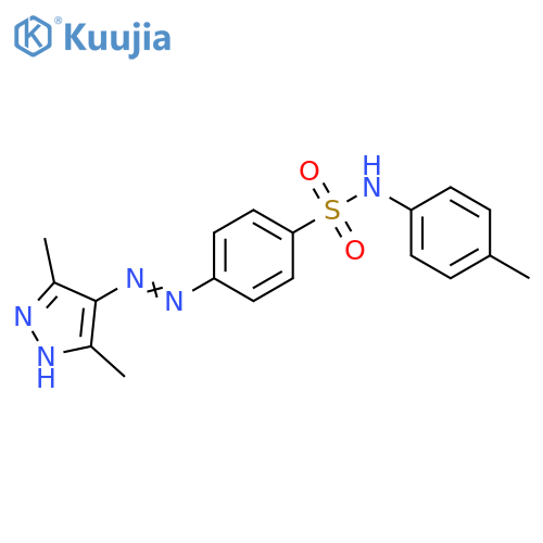 Benzenesulfonamide,4-[(3,5-dimethyl-1H-pyrazol-4-yl)azo]-N-(4-methylphenyl)- structure