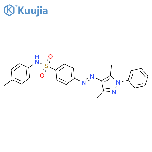 Benzenesulfonamide,4-[(3,5-dimethyl-1-phenyl-1H-pyrazol-4-yl)azo]-N-(4-methylphenyl)- structure