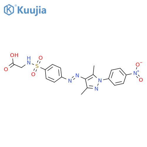 Glycine,N-[[4-[[3,5-dimethyl-1-(4-nitrophenyl)-1H-pyrazol-4-yl]azo]phenyl]sulfonyl]- structure