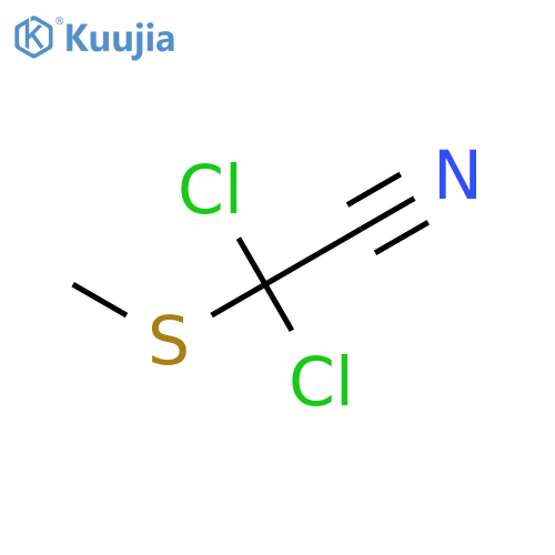 Acetonitrile, dichloro(methylthio)- structure