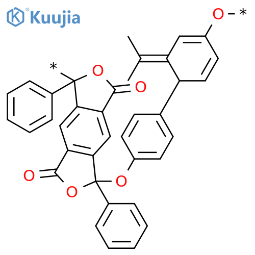 POLY[(5,7-DIHYDRO-3,7-DIOXO-1,5-DIPHENYL-1H,3H-BENZO[1,2-C:4,5-C']DIFURAN-1,5-DIYL)OXY-1,4-PHENYLENE(1-METHYLETHYLIDENE)-1,4-PHENYLENEOXY] structure