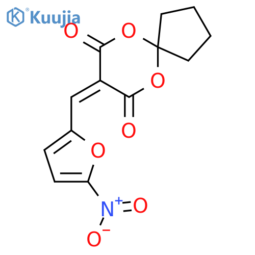 6,10-Dioxaspiro[4.5]decane-7,9-dione, 8-[(5-nitro-2-furanyl)methylene]- structure