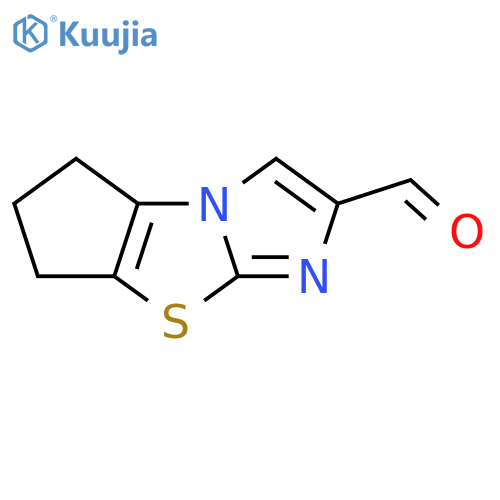 5H-Cyclopent[d]imidazo[2,1-b]thiazole-2-carboxaldehyde,6,7-dihydro-(9CI) structure