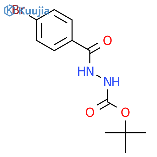 4-bromo-N'-(tert-butoxy)carbonylbenzohydrazide structure