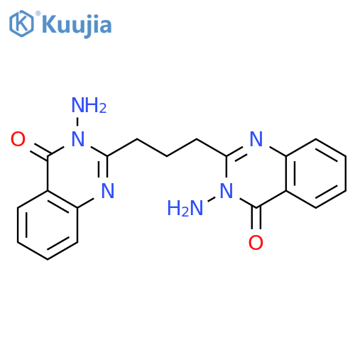 4(3H)-Quinazolinone, 2,2'-(1,3-propanediyl)bis[3-amino- structure