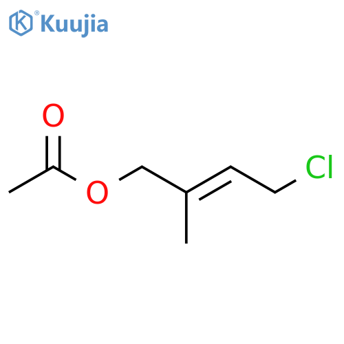 2-Buten-1-ol, 4-chloro-2-methyl-, acetate, (E)- structure