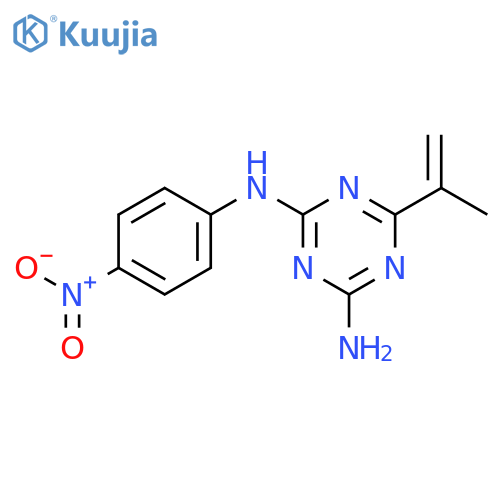 1,3,5-Triazine-2,4-diamine, 6-(1-methylethenyl)-N-(4-nitrophenyl)- structure