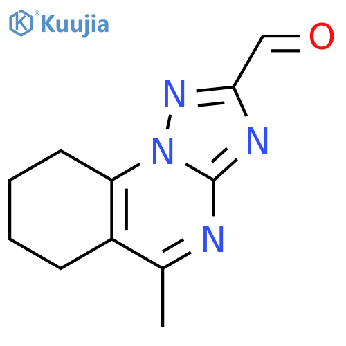 [1,2,4]Triazolo[1,5-a]quinazoline-2-carboxaldehyde,6,7,8,9-tetrahydro-5-methyl- structure