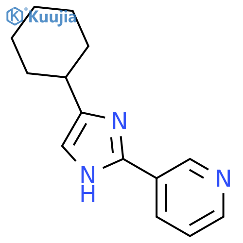 Pyridine, 3-(4-cyclohexyl-1H-imidazol-2-yl)- structure