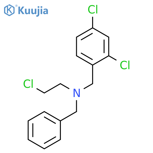 BENZENEMETHANAMINE, 2,4-DICHLORO-N-(2-CHLOROETHYL)-N-(PHENYLMETHYL)- structure