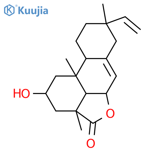(2S)-8α-Vinyl-1,2,3,3a,5aβ,7,8,9,10,10aα,10b,10cβ-dodecahydro-2-hydroxy-3aβ,8,10bα-trimethyl-4H-phenanthro[10,1-bc]furan-4-one structure