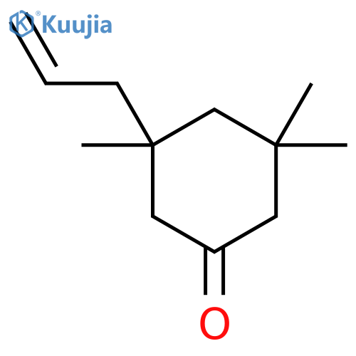 Cyclohexanone, 3,3,5-trimethyl-5-(2-propenyl)- structure